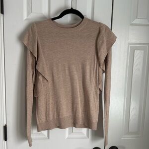 Women’s Abercrombie & Fitch tan sweater in Size Smalll.